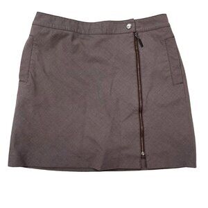 Cutter & Buck SIZE 4 (30" Waist) Taupe Asymmetrical Full Zip Activewear Skort